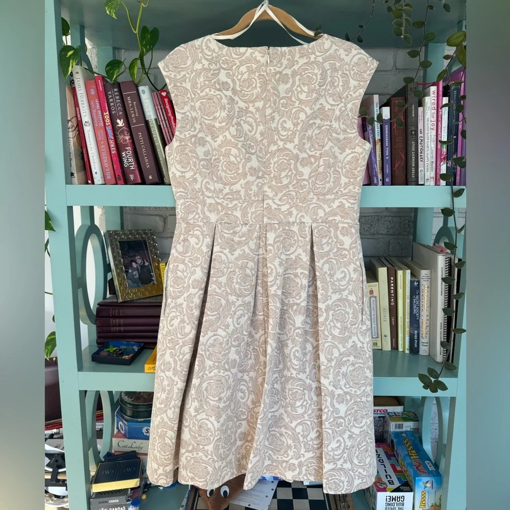 Eliza J Light Pink Embelished Floral Brocade Dress - Picture 2 of 7